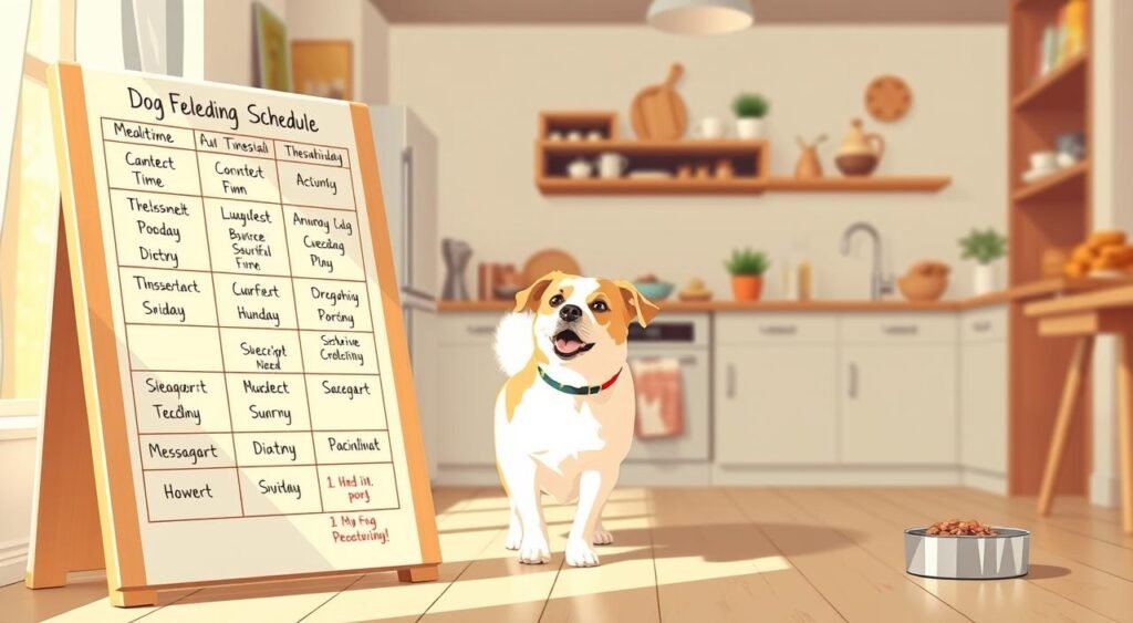 dog feeding schedule