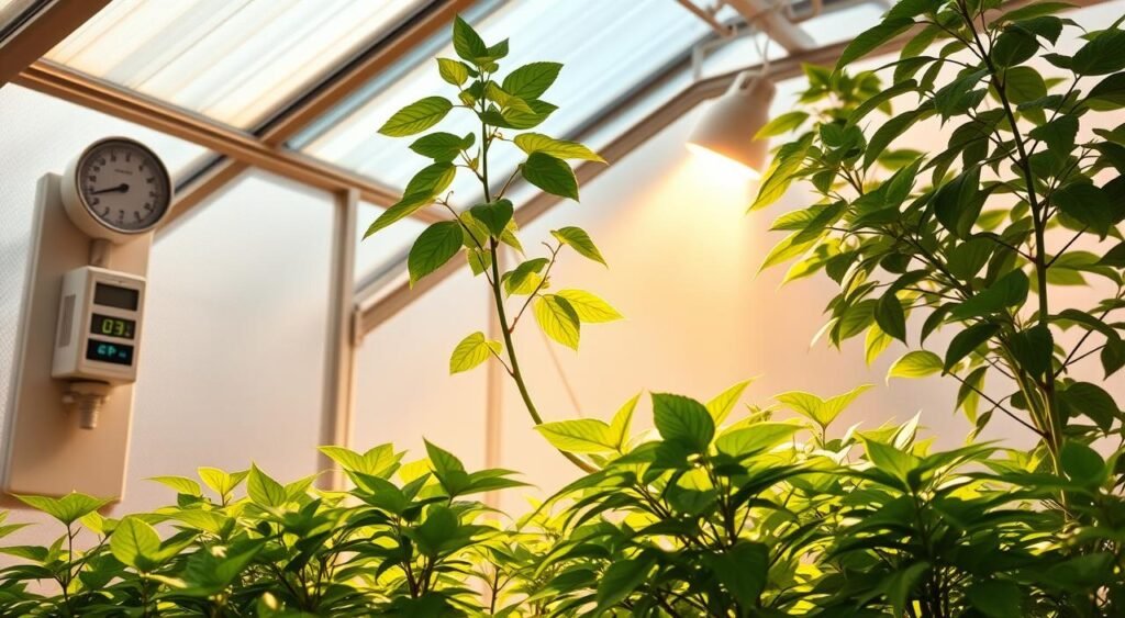 indoor gardening light and humidity assessment