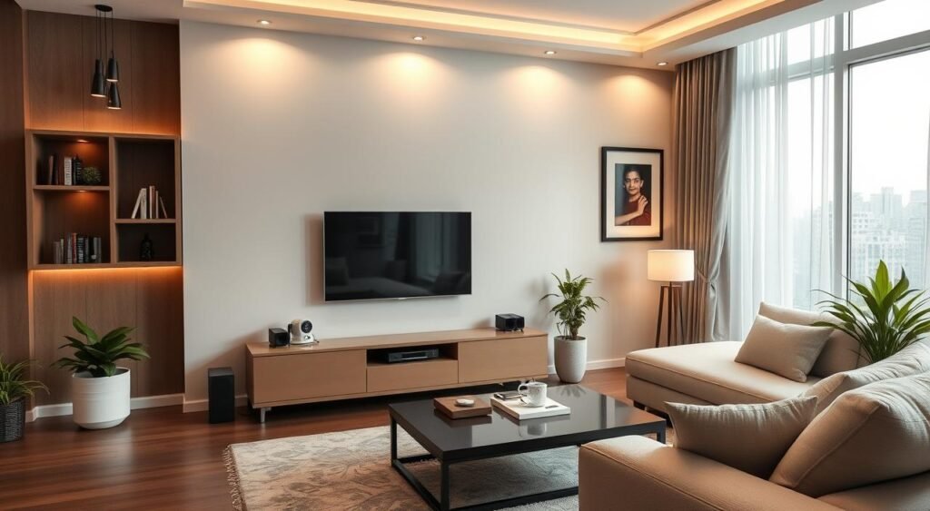 vastu living room electronics setup